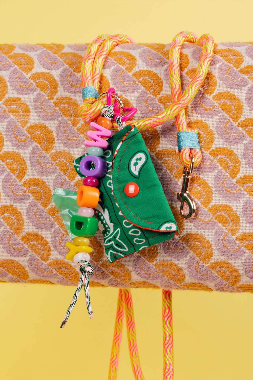 Poop bag Lulu bandana vert